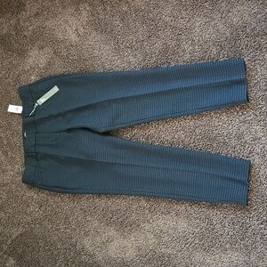 NEW Ann Taylor Loft Black Blue Gray Plaid Julie Skinny Pants 8